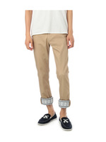 エスニック柄使いカラーデニムパンツ/ネイビー系(092)