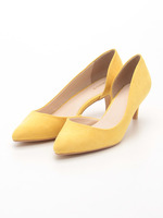 サイドオープンスエードパンプス/RED