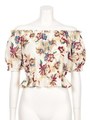 フラワープリントオフショルトップス/OWHT