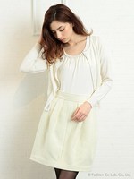 レースボンディングスカート/ブラック