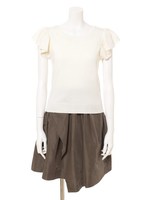 ワントーンドッキングワンピ/グレー