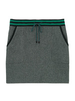 千鳥柄ドロストタイトスカート/グリーン系(022)