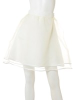 オーガンジーフレアスカート/ネイビー