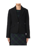 ショート丈シングルジャケット/ブラック(019)