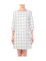 チェックワンピース/ホワイト(202)