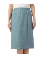 デニム風ジャージタイトスカート/ブルー系(090)