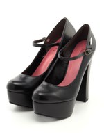 プラットフォームパンプス/オレンジ