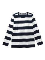 天竺ボーダーカットソー/オレンジ系(565)