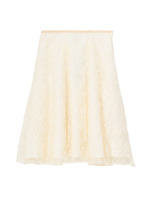 CROLLA チュールレースフレアスカート/ネイビー(193)