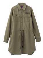 MILITARY SHIRT DRESS/OLIVE