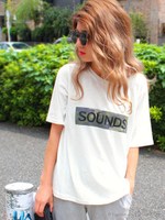 【chille anap】迷彩BOXロゴTシャツ/WH