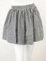 ギンガムメモリー  ギャザースカート/BK