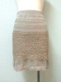 クロッシェスカート/BEIGE