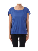 ショルダーデザインプルオーバーカットソー/ブルー系(092)