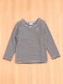 ストレッチボーダー長袖Tシャツ/ピンク