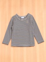 ストレッチボーダー長袖Tシャツ/ピンク