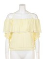 ホルターオフショルブラウス/イエロー
