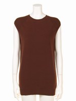 ミドル丈ニット/ブラウン