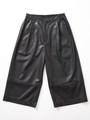 FAUX LEATHER EASY PANT/BLACK