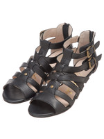 【Bridget Birkin】グラディエーター低寸サンダル/ブラック