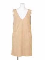 【DUO】 スエードジャンスカOP/ベージュ