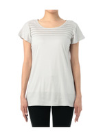 タック使いフレンチスリーブカットソー/グレー系(011)