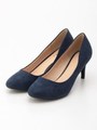 ラウンドトゥプレーンパンプス/NAVY
