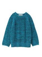 透かし編みスプリングニット/ライトブルー(591)