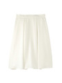 [L]光沢スカート/ホワイト(001)