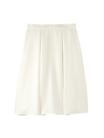 [L]光沢スカート/ホワイト(001)