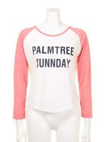 【anap mimpi】ラグランプリントTOP/RD