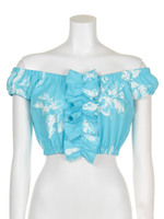 フラワーオフショルトップス/BLU