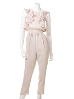 フリルブラウスオールインワン/BLUxBLK