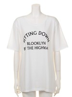 ロゴクルービッグTシャツ/オフホワイト
