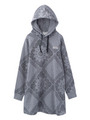 BANDANASWEAT HOODIE DRESS/NAVY