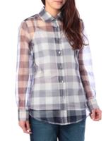 HARVEY FAIRCLOTH シルクチェックシャツ/ネイビー(093)