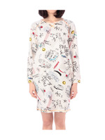 PAUL&JOE sister コミックプリント 長袖ワンピース/オフホワイト(103)