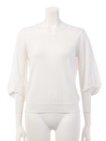 SOLID ARM KNIT TOPS/グレー