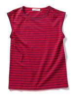 【NUMBER STANDARD】ボーダーカットタンク/グレー