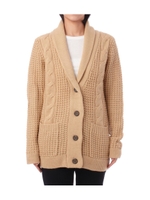 アラン編みルーズフィットカーディガン/ベージュ系(054)