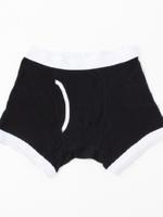 コットンフライスレギュラーボクサームジ_パイピング/ダークグレー(013)