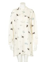 スウェットキャットドレス/WHT