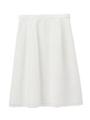 スクエアレースミディ丈スカート/ホワイト(002)