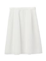 スクエアレースミディ丈スカート/ホワイト(002)