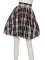 バックリボンバルーンスカート/CHECK