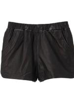 ラムタンニングレザーパンツ/ブラック(019)