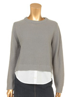 鹿の子編みレイヤードニットTOPS/IVO