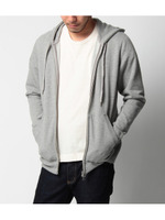 裏毛ジップパーカ/ホワイト(501)