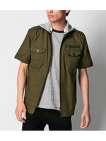 Bareback Realdress ミリタリーカットフードシャツ/ブラック(019)