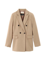 [L]Wテーラードジャケット/ベージュ(052)